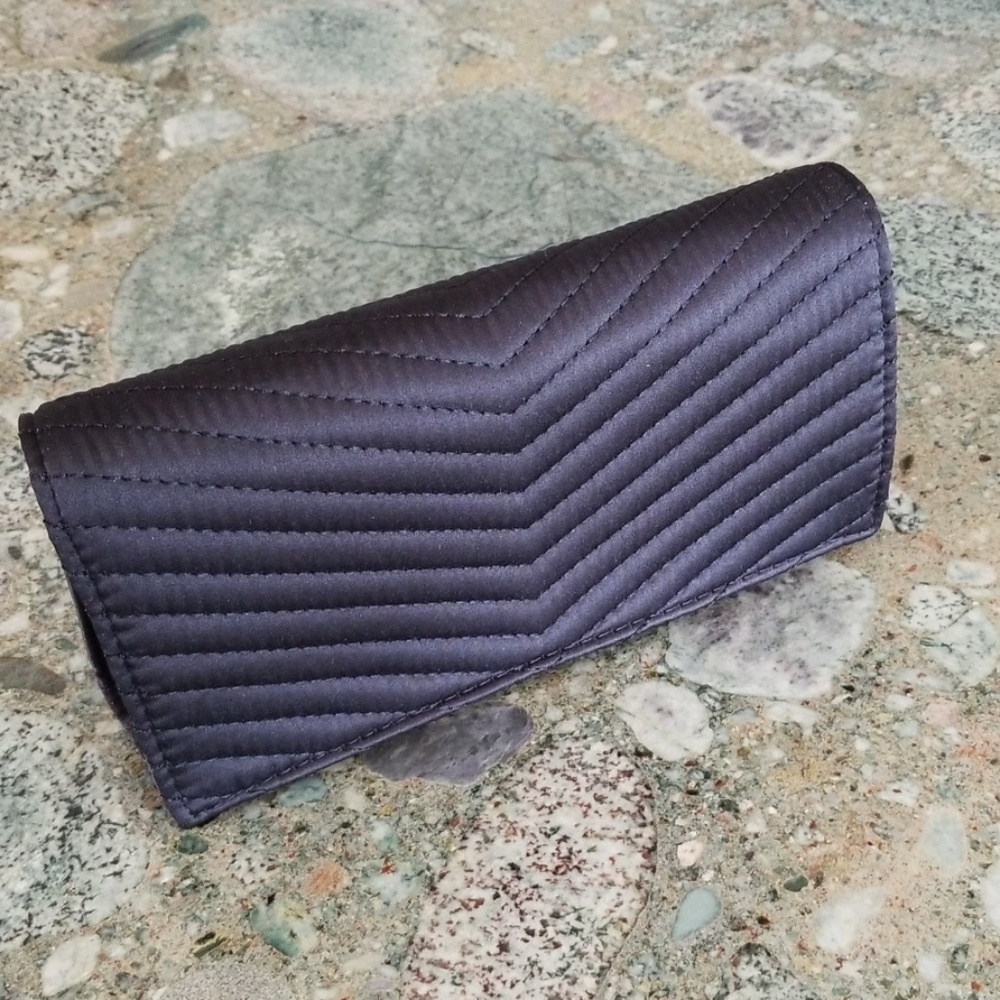 Neiman Marcus Black Quilted Small Clutch